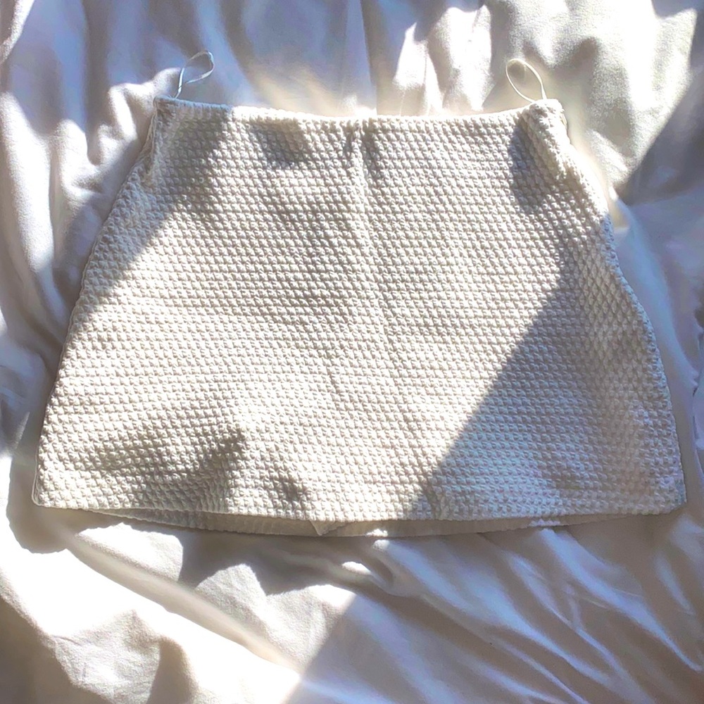 White Zara skort